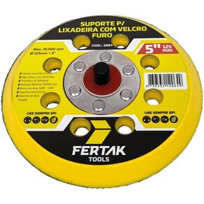 Suporte Para Disco De Lixa Aderente 125Mm 8 Furos