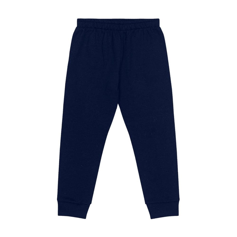 Calça Moletom Flanelado com Punho Infantil Unissex Cores Kyly 468