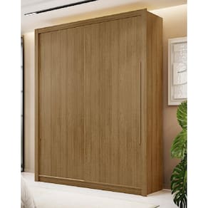 Guarda Roupas Dubai 188cm x 230cm Portas Dupla Face Nature Vila Rica