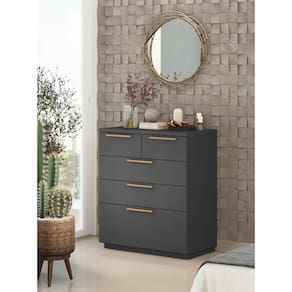 Cômoda Dubai 4 Gavetas e 1 Gavetão Alasca Vila Rica