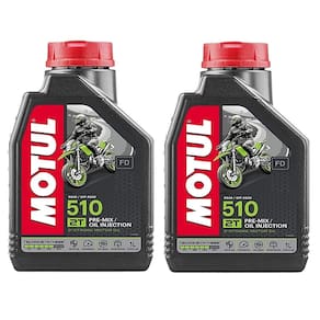 kit com 2 Óleo Para Motor 2 Tempos Motul Semissintético 510 2t 1l Trilha On Off Road enduro