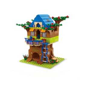 Blocos De Montar Casa Na Arvore - Kit 1000 Peças 6 Em 1