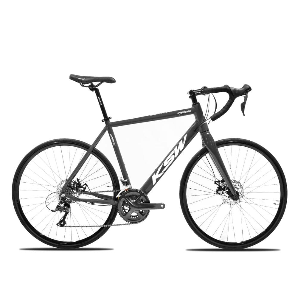 Bike Speed Road Aro 700 KSW GTA Z9 18 Marcha Gravel 2x9V