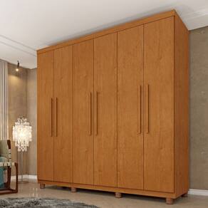 Guarda-Roupa Casal Lagos 6 Portas 4 Gavetas 31292 Cinamomo - Tcil Móveis