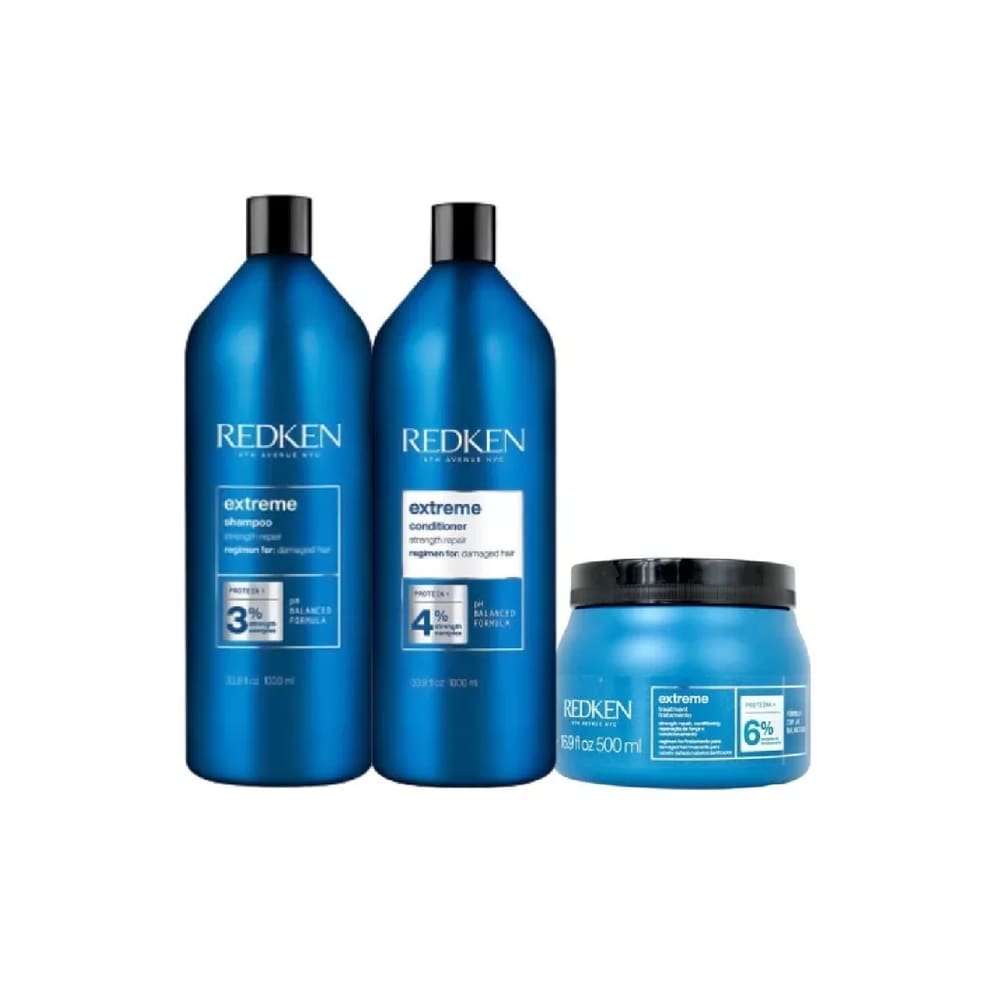 Kit Redken Extreme Shampoo+Cond1000ml+ Máscara 500gr