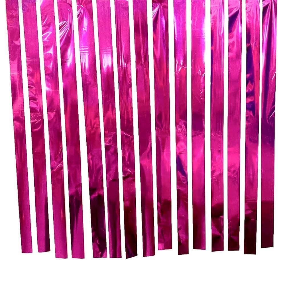 Varal De Fitas Metalizadas Com 10 Metros Rosa Badulake