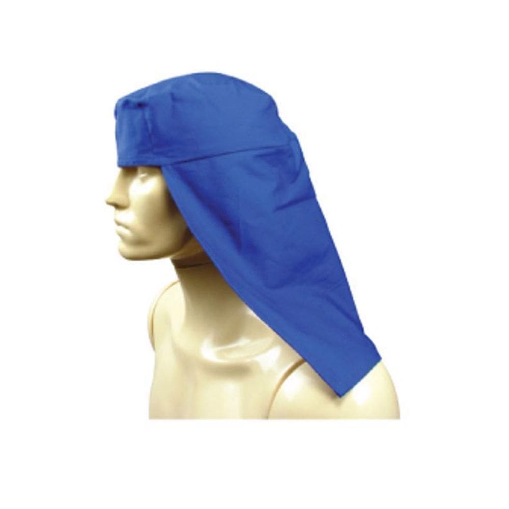Touca Soldador Brim Azul - Proteção para Soldagem