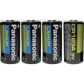 Bateria Panasonic CR123A Lithium 3V Photo (pacote com 4)
