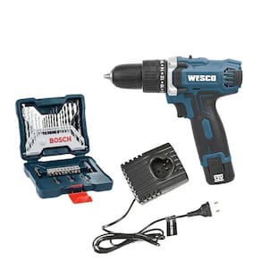 Furadeira Paraf Impacto 12V Ws2547 Wesco Biv + Kit X-Line