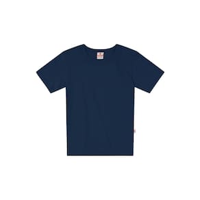 Camiseta Básica Infantil Menino Em Malha Brandili Azul