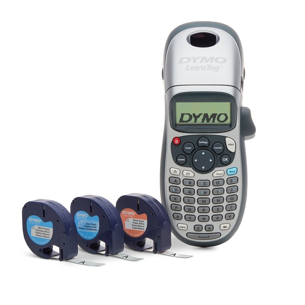 Etiquetadora DYMO LetraTag 100H com 3 fitas de etiquetagem adicionais