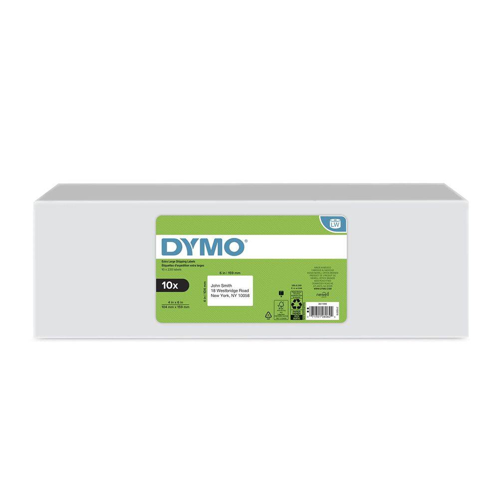 Etiquetas de envio DYMO LW Extra-Large 4x6cm 10 Rolls 2200