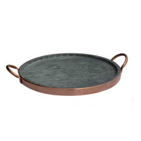 Forma de Pizza Pedra Sabão Grande 22 cm (cobre) - SÃO JOSÉ