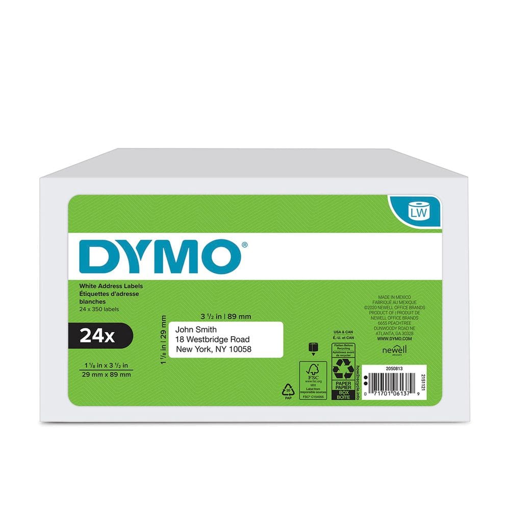 Etiquetas de endereço DYMO LW para impressoras LabelWriter 8400 etiquetas