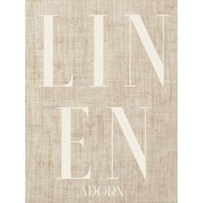 Adorno de linho de livro Decoração de linho fotografada para prato decorativo
