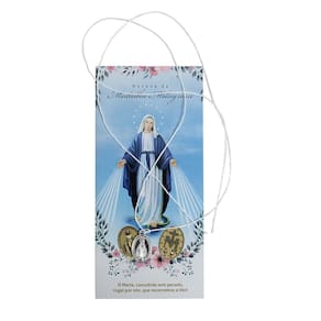 Novena Medalha Milagrosa Alumínio Prateado