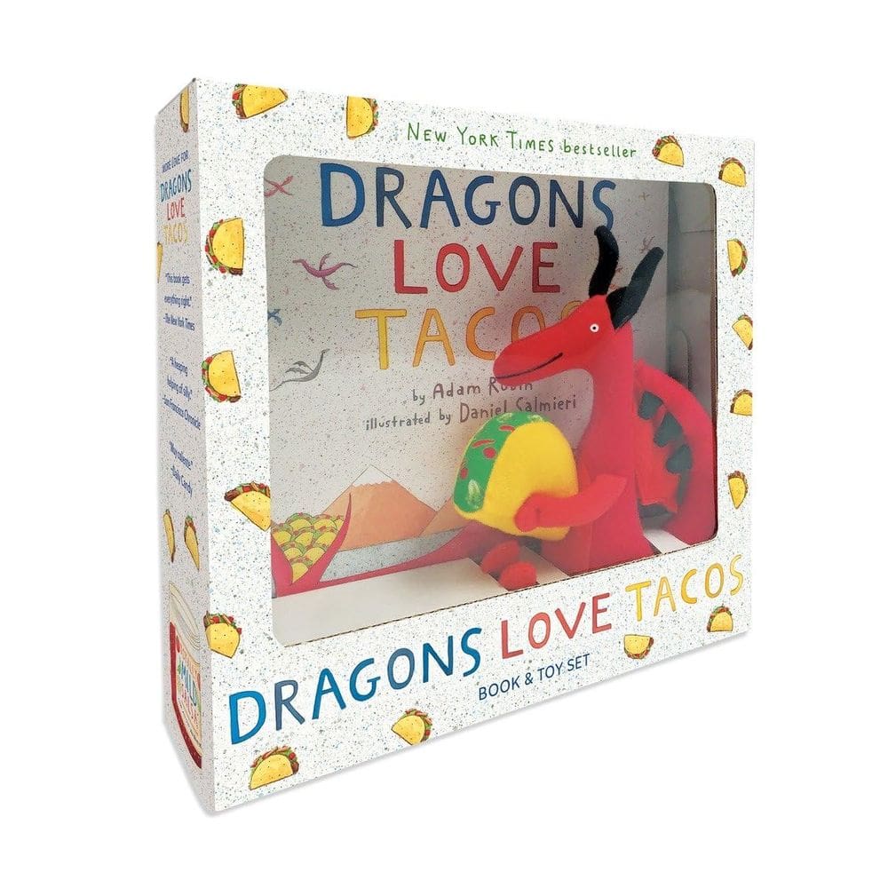 Conjunto de livros e brinquedos Dragons Love Tacos da DIAL