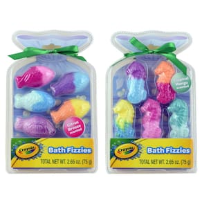 Bath Fizzies Crayola, pacote com 10 cavalos-marinhos e peixes