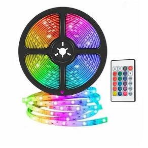 Fita LED Strip Lâmpada RGB Usb 3m Iluminação Fundo TV, Computador e Setup Gamer com Controle Remoto