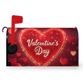 Capa de caixa de correio Dacawin Valentine`s Day Magnetic Red Heart