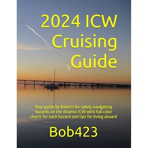 Guia de cruzeiro 2024 ICW Atlantic com tabelas coloridas