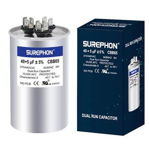 Capacitor SUREPHON CBB65 40+5uF 370V/440VAC com início de execução dupla