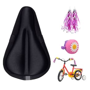 Capa de almofada para assento de bicicleta Liyamobu Kids Gel 22,86 x 15,24 cm