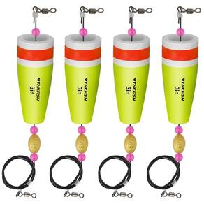 Flutuadores de pesca THKFISH Popping Cork Trout Saltwater 4 unidades