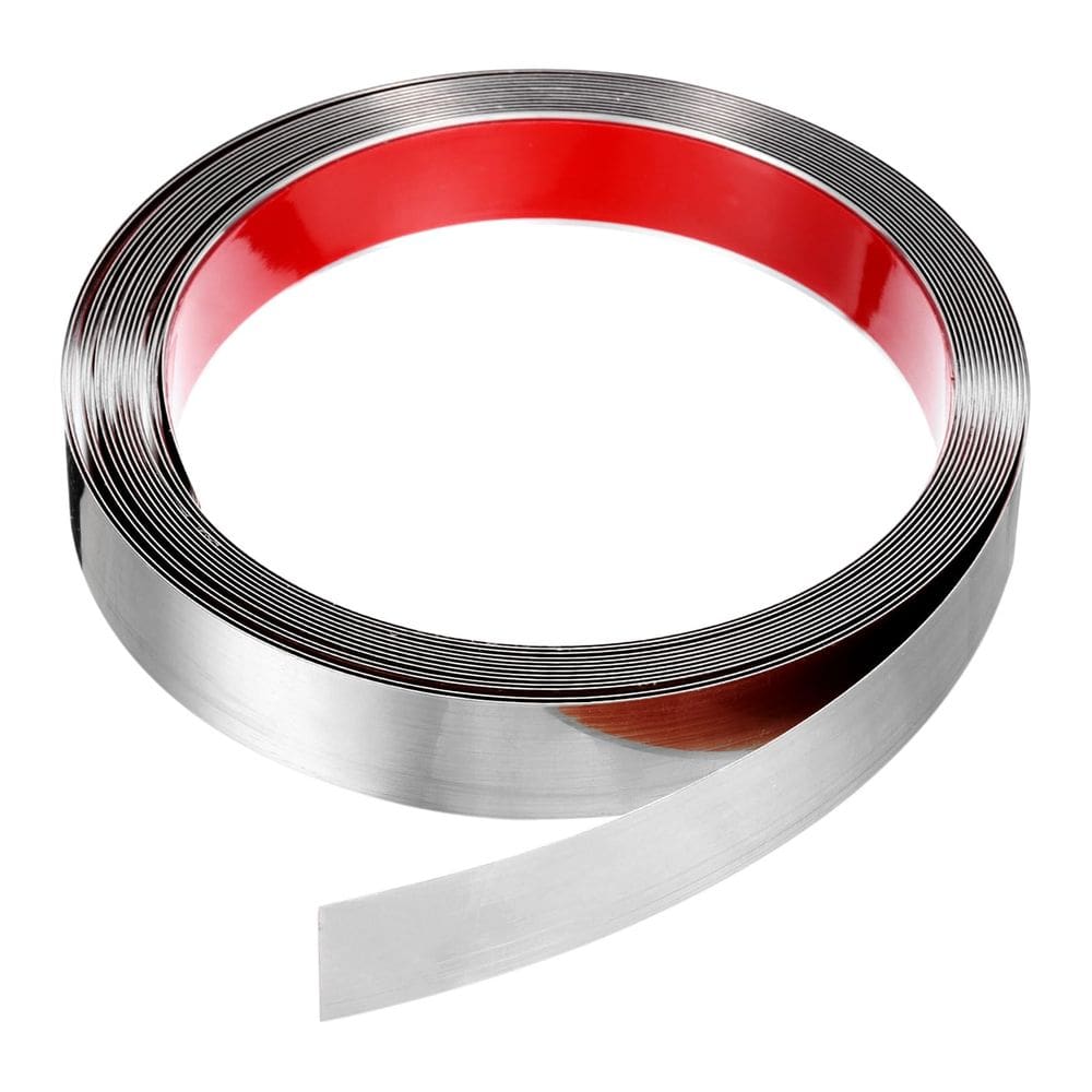 Guarnição de parede HARFINGTON em aço inoxidável autoadesivo 6m x 25mm