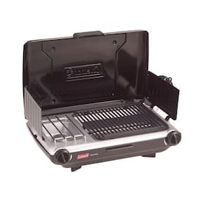 Churrasqueira/fogão de acampamento Coleman Tabletop Propano Gas 2 Burner