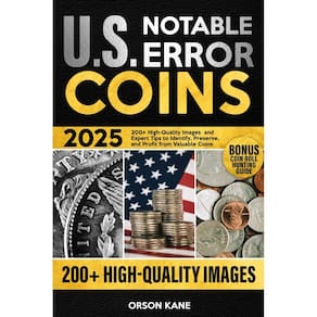 Livro Notable U.S. Error Coins 2025: mais de 200 imagens e dicas de especialistas