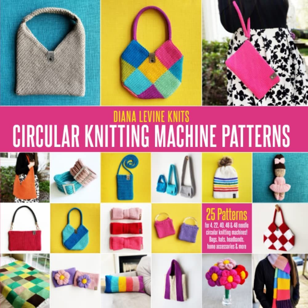 Padrões de máquinas de tricô circulares Diana Levine Knits Book
