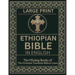 Livro: Bíblia etíope em inglês, letras grandes, livros perdidos