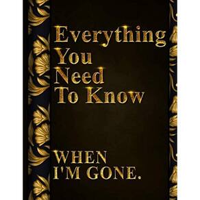 After Death Planner: My Final Words & Thoughts Record Keeper