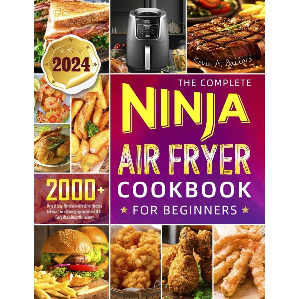 Livro de receitas Ninja Air Fryer para iniciantes com mais de 2000 receitas