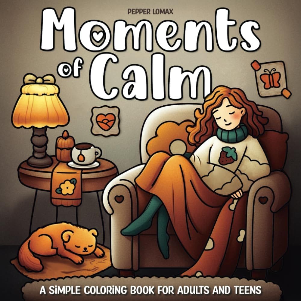 Livro de colorir Moments of Calm for Ad publicado de forma independente