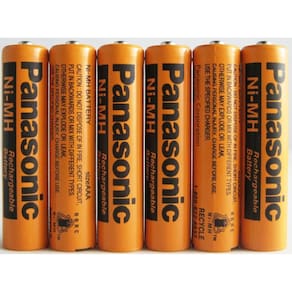 Bateria Recarregável Panasonic HHR-75AAA/B-6 700mAh (x6)