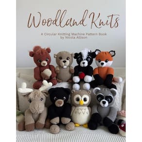 Livro Woodland Knits: Um padrão de máquina de tricô circular de