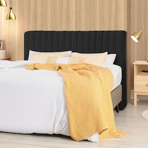 Cabeceira Cama Box Queen 1,60m Estofada Havai Veludo Preto