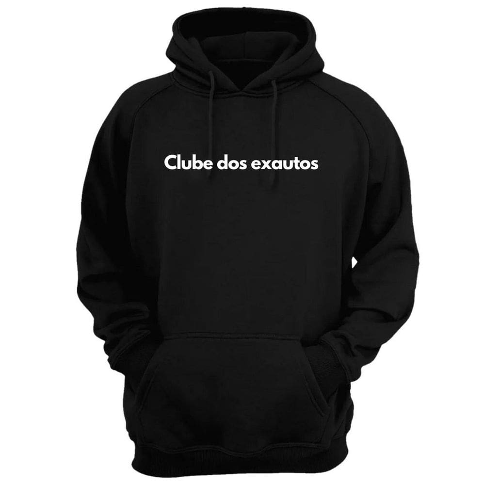 Blusa Moletom Capuz Frase Clube Dos Exaustos Criativa