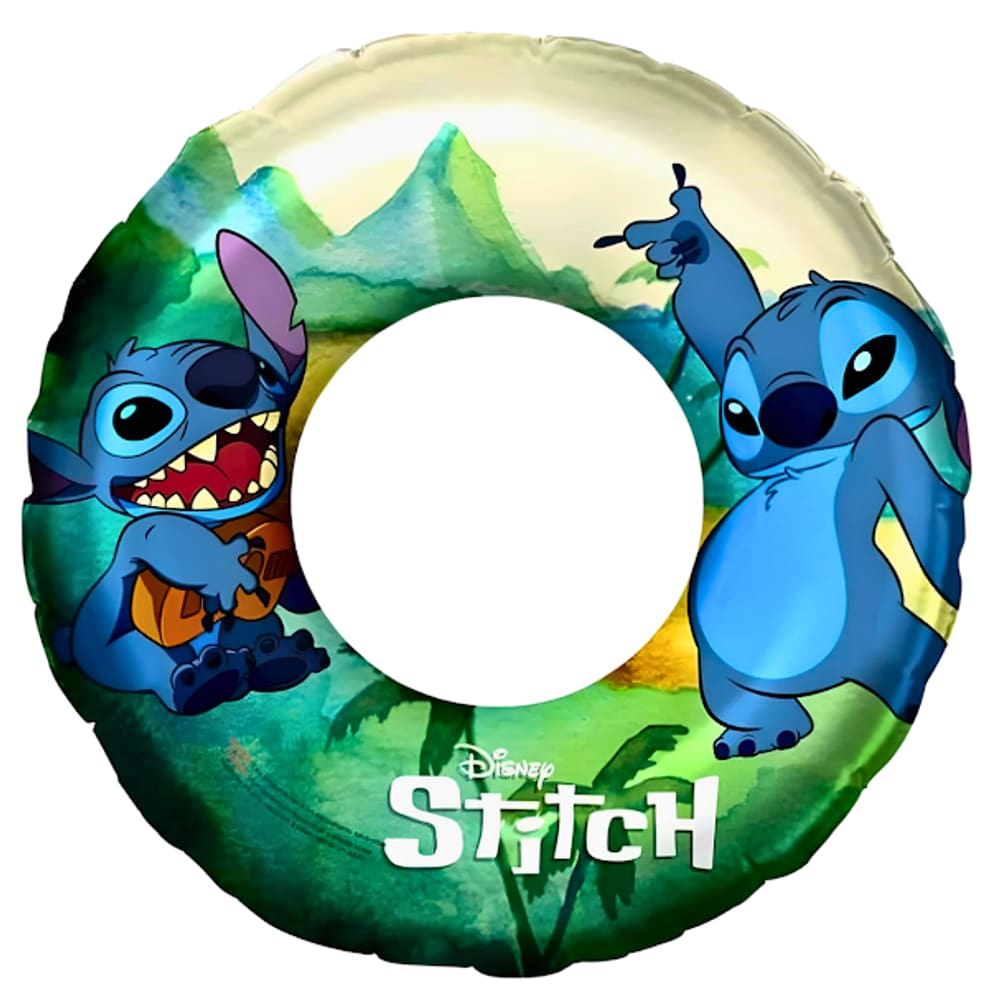 Boia De Cintura Inflável Infantil Disney Stitch 56cm Etitoys