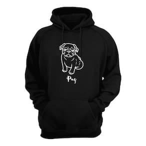 Blusa Moletom Capuz Pet Pug Cachorro Raça Cão Presente Natal