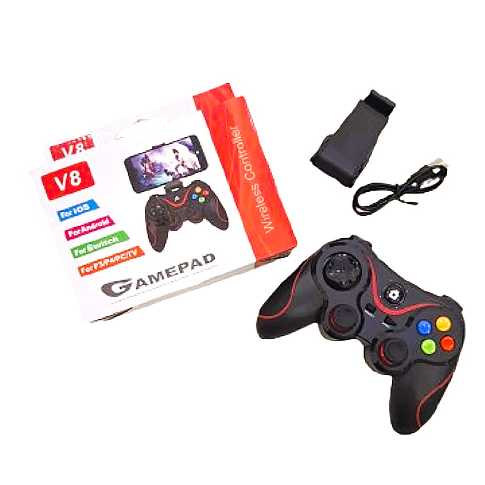 Controle de jogo Game pad V8 Celular Joystick Wireless Android PC Bluetooth