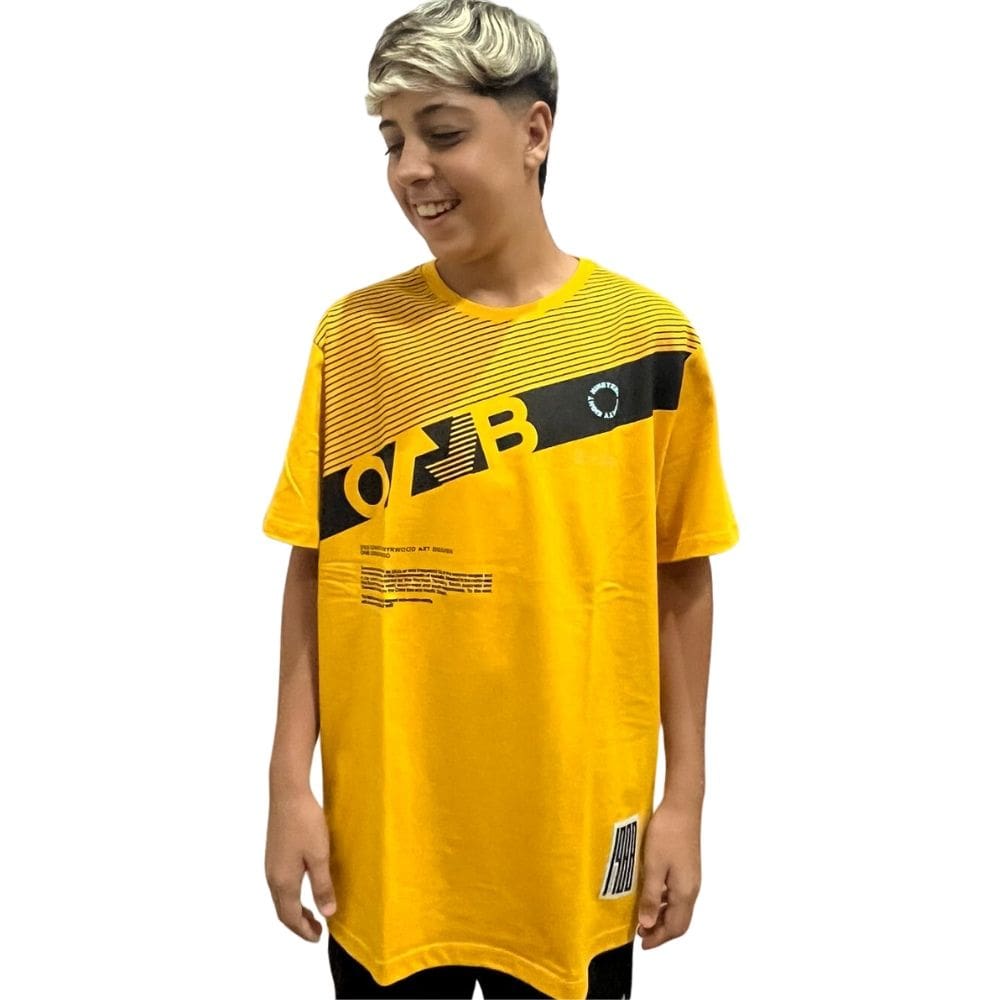 Camiseta Masculina Onbongo Amarela ON199 Amarelo