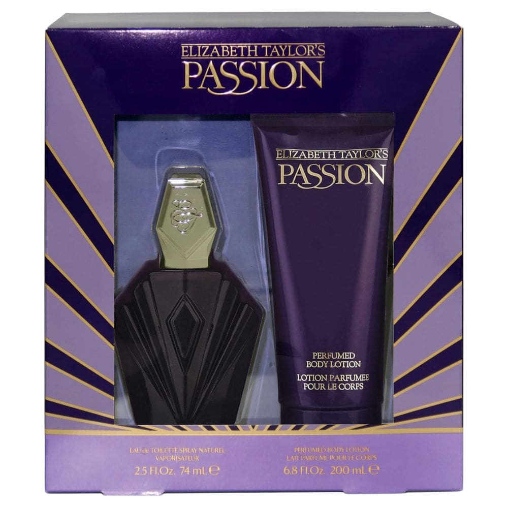 Conjunto de perfume para presente Elizabeth Taylor Passion for Women 75ml