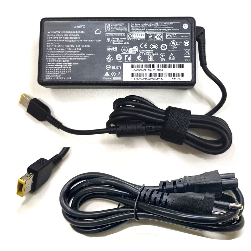 Fonte compativel Para Lenovo Gamer Legion Ideapad Gaming Thinkcentre Thinkstation 20v 6,75a 135w Conector 11mmX4mm le11