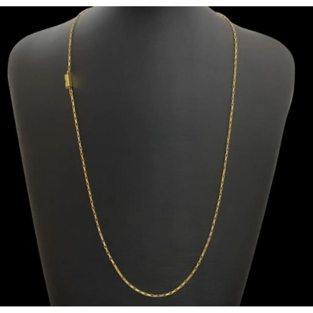 Corrente Masculina Italiana Cordão Veneziana 2mm Dourada