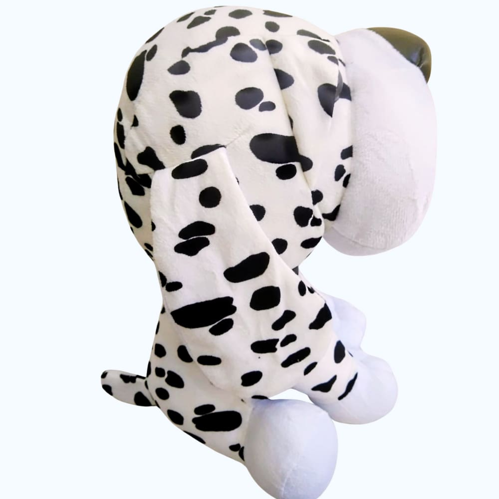 Brinquedo Pelucia Cachorrinho Malhado 30cm para Criança Presente Decoração