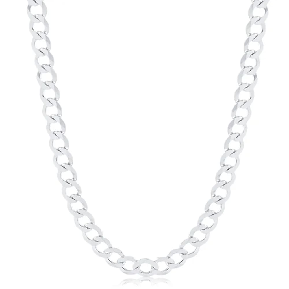Corrente de Prata Masculina - Grumet 6mm 60cm