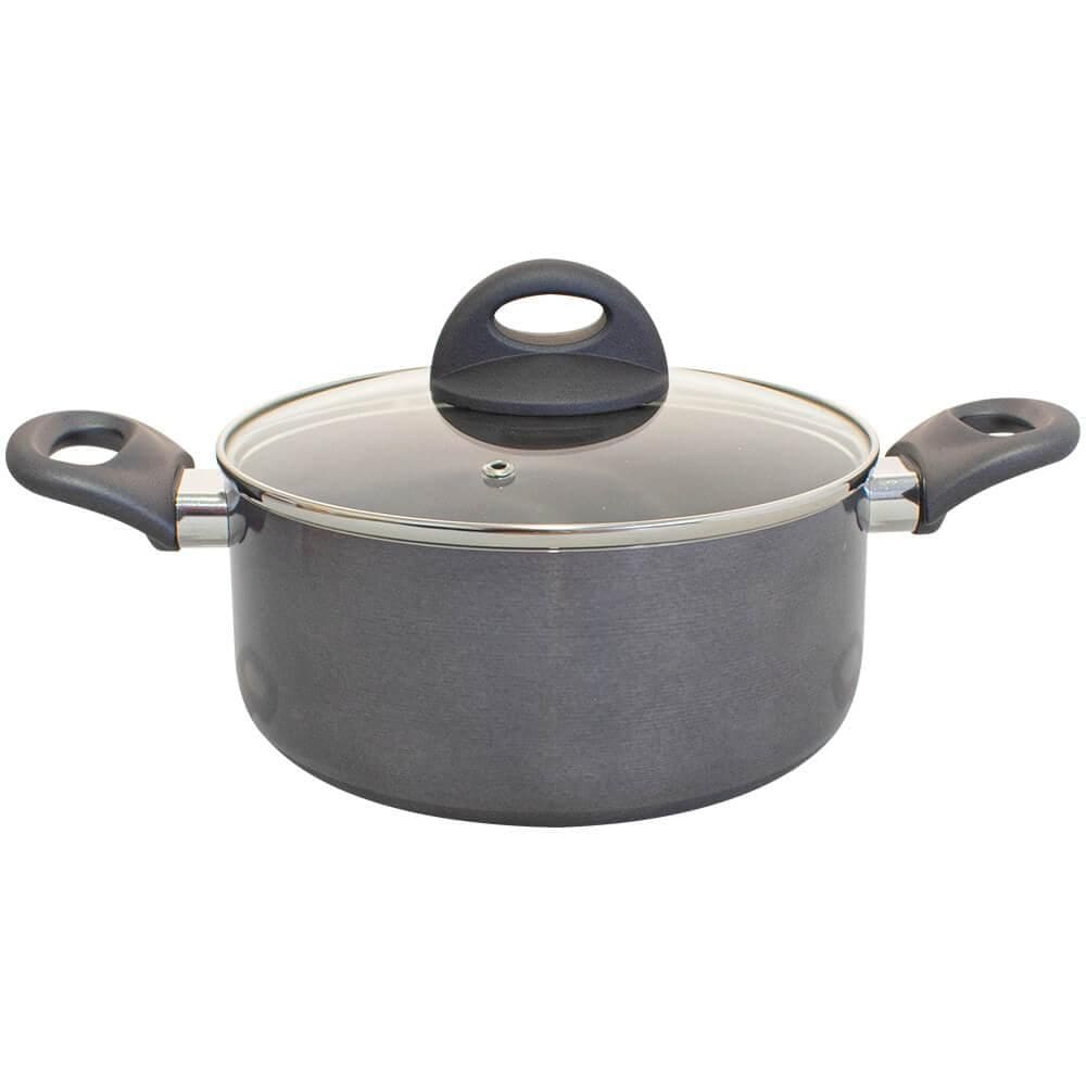 Caçarola Antiaderente Cerâmica Ceramic Life Smart Plus Cinza 24cm - Brinox